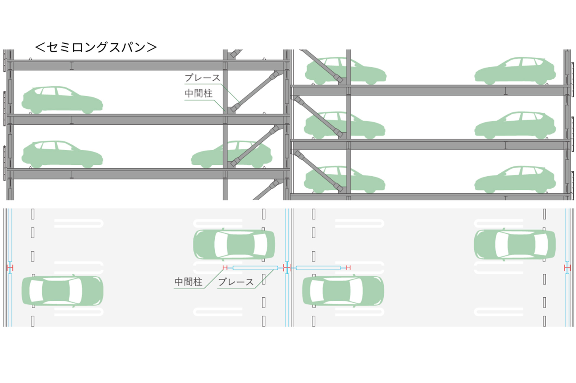 セミロングスパン